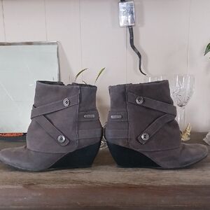Blowfish Dark Gray Ankle Booties